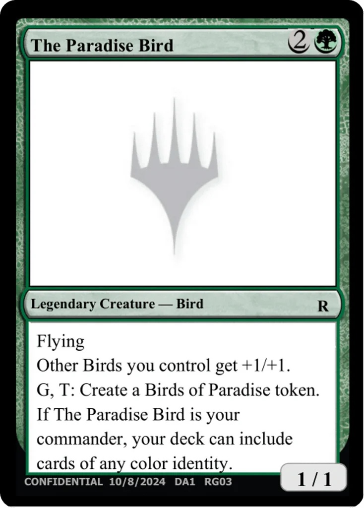 The Paradise Bird · Unknown Event