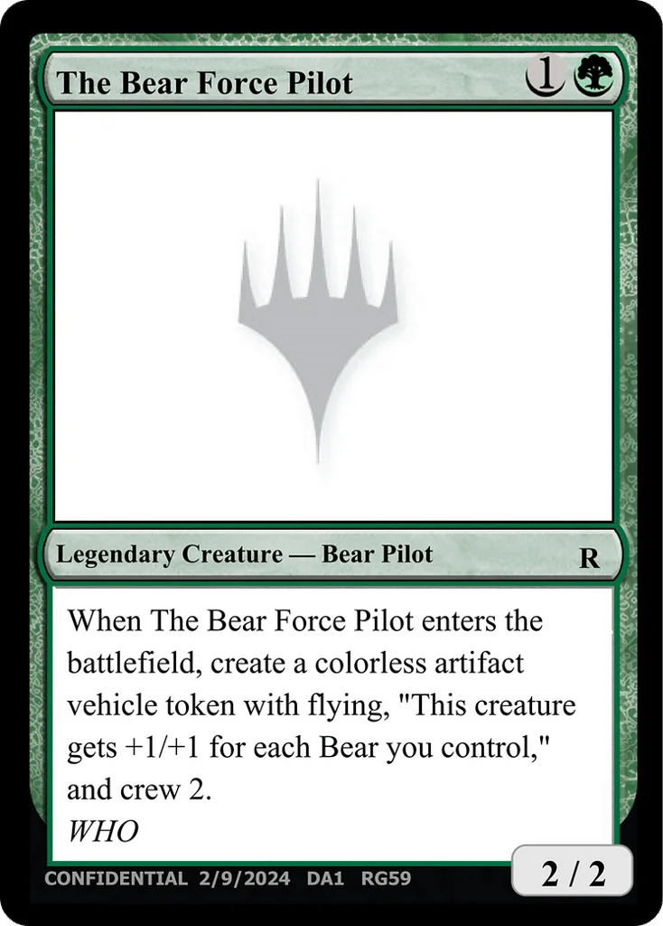 The Bear Force Pilot · Unknown Event