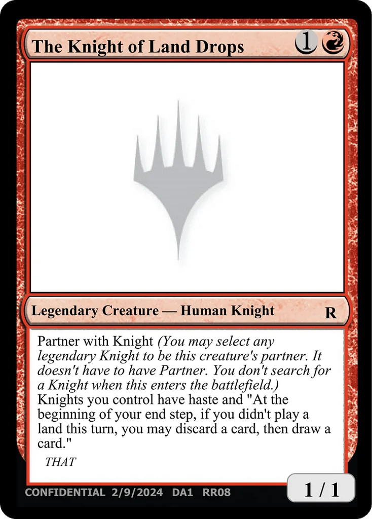 The Knight of Land Drops · Unknown Event