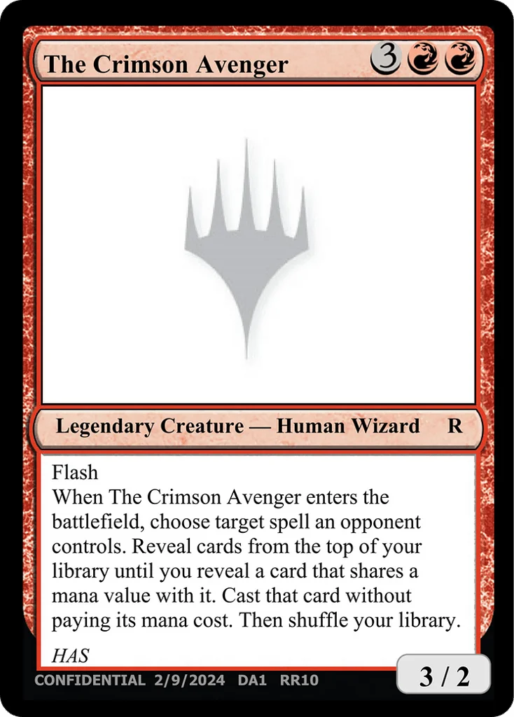 The Crimson Avenger · Unknown Event
