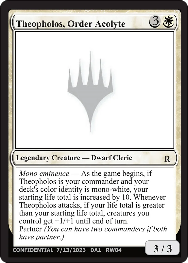 Theopholos, Order Acolyte · Unknown Event