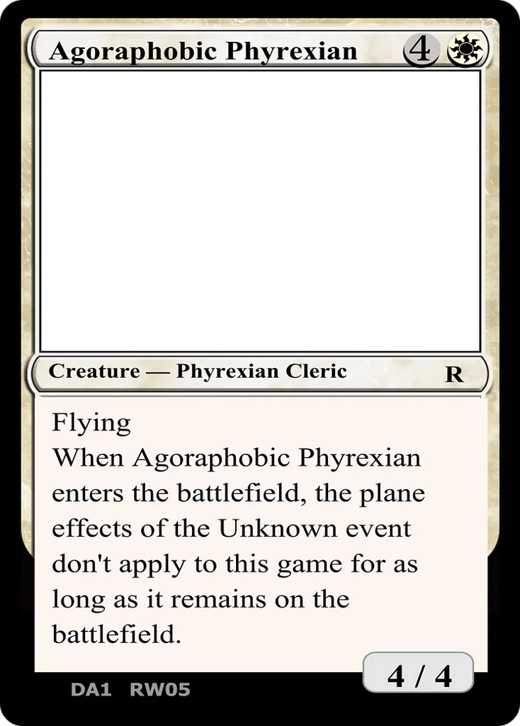 Agoraphobic Phyrexian · Unknown Event