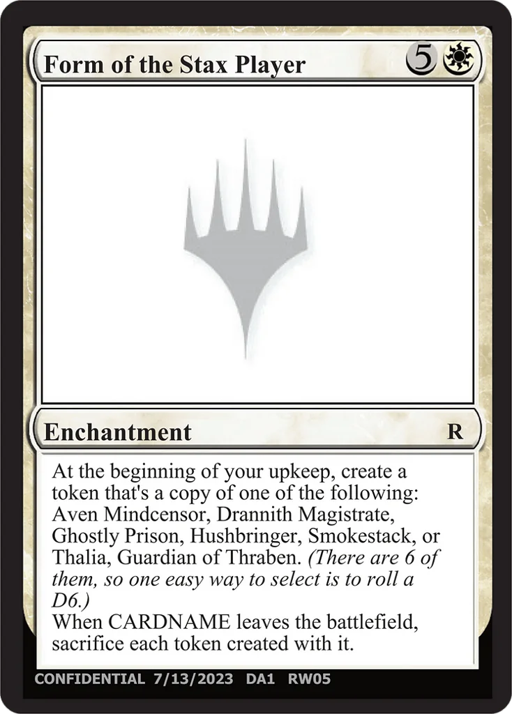 Form of the Stax Player · Unknown Event