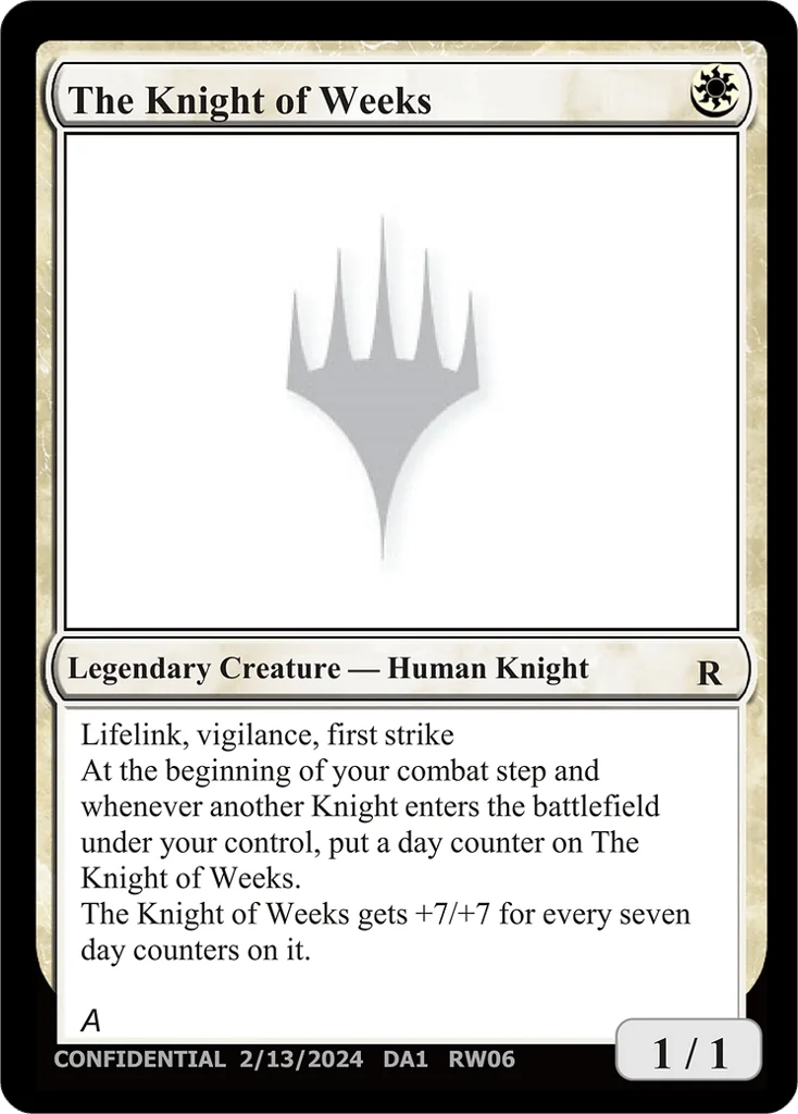 The Knight of Weeks · Unknown Event
