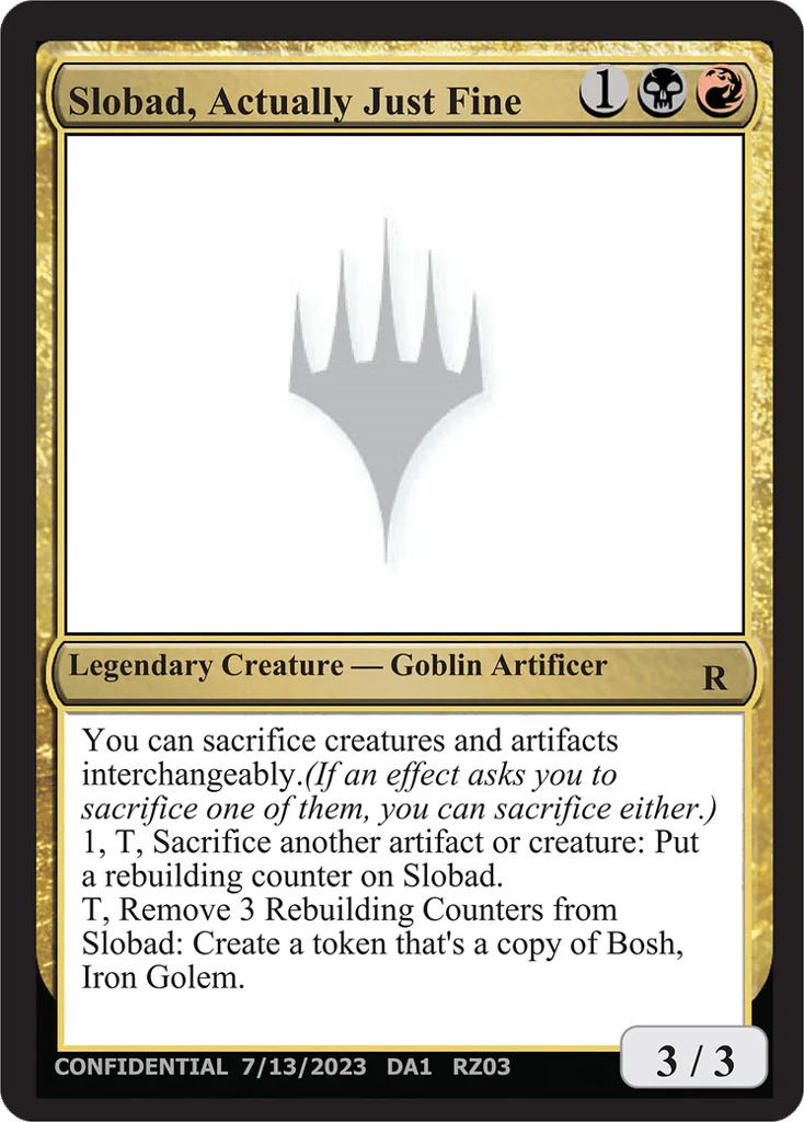 Slobad, Actually Just Fine · Unknown Event
