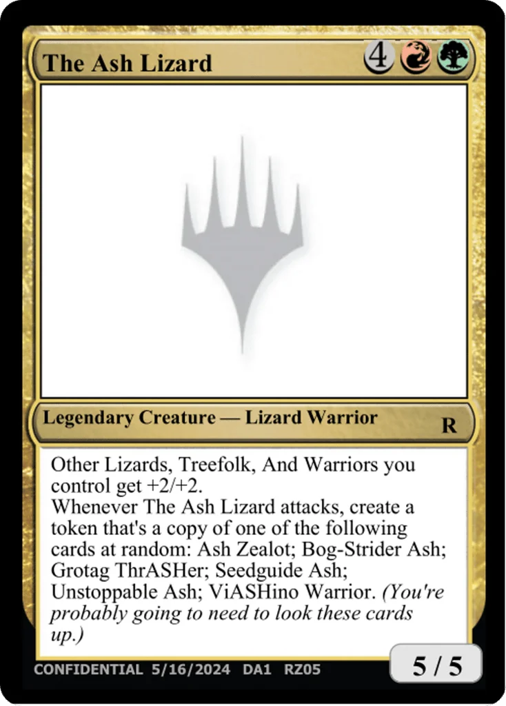 The Ash Lizard · Unknown Event