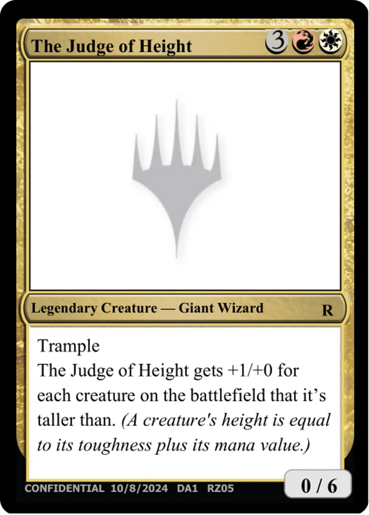 The Judge of Height · Unknown Event