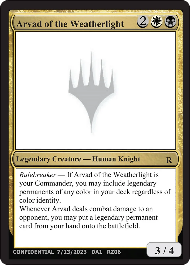 Arvad of the Weatherlight · Unknown Event