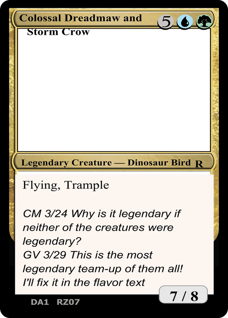 Colossal Dreadmaw and Storm Crow · Unknown Event