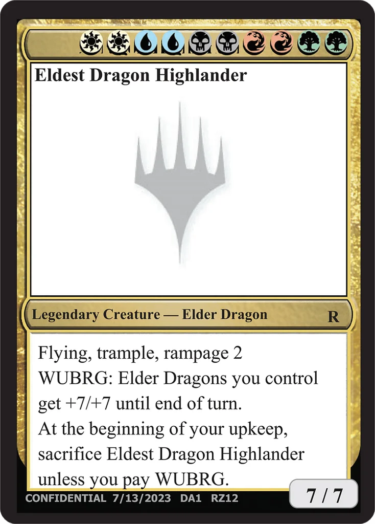 Eldest Dragon Highlander · Unknown Event