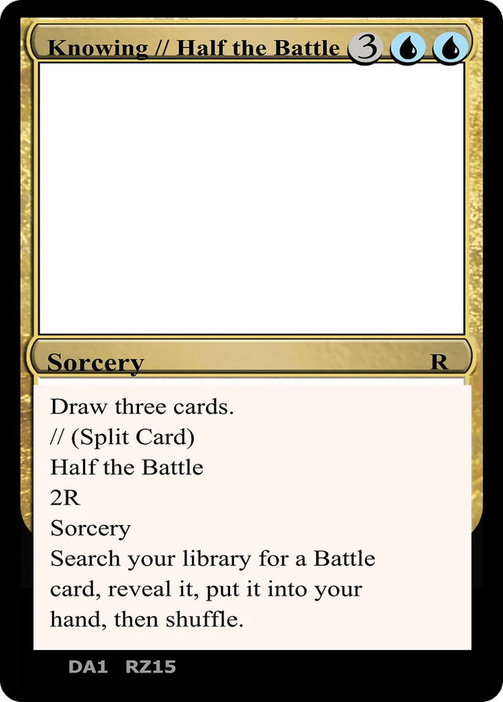 Knowing // Half the Battle · Unknown Event