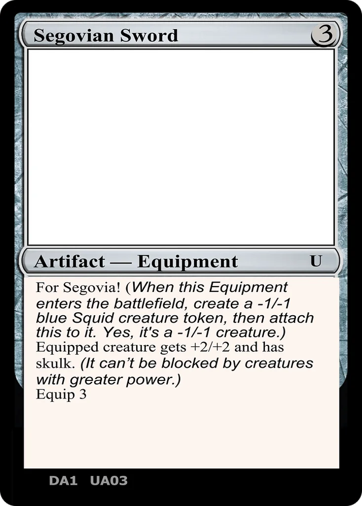 Segovian Sword · Unknown Event