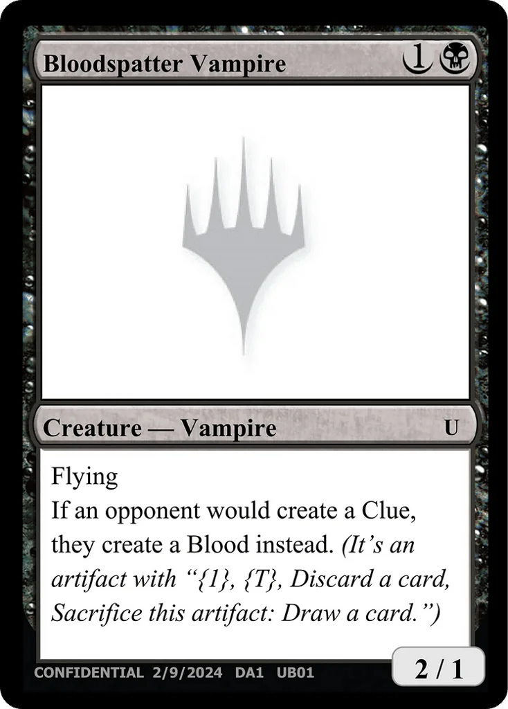 Bloodspatter Vampire · Unknown Event