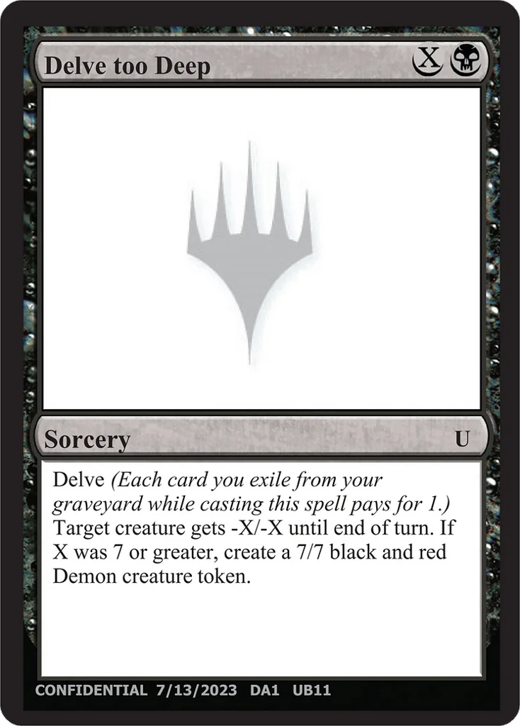 Delve too Deep · Unknown Event