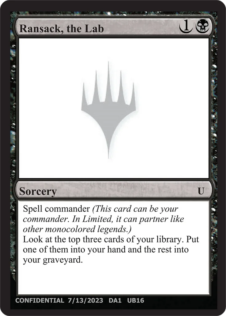 Ransack, the Lab · Unknown Event