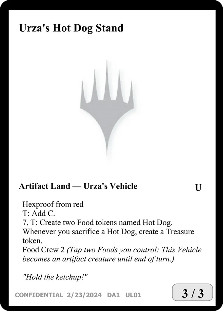 Urza's Hot Dog Stand · Unknown Event