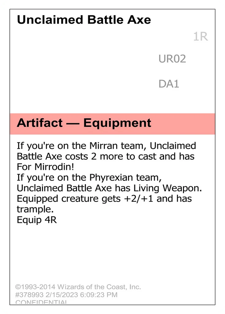 Unclaimed Battle Axe · Unknown Event