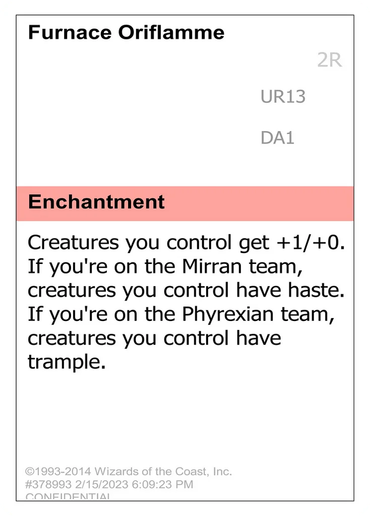 Furnace Oriflamme · Unknown Event