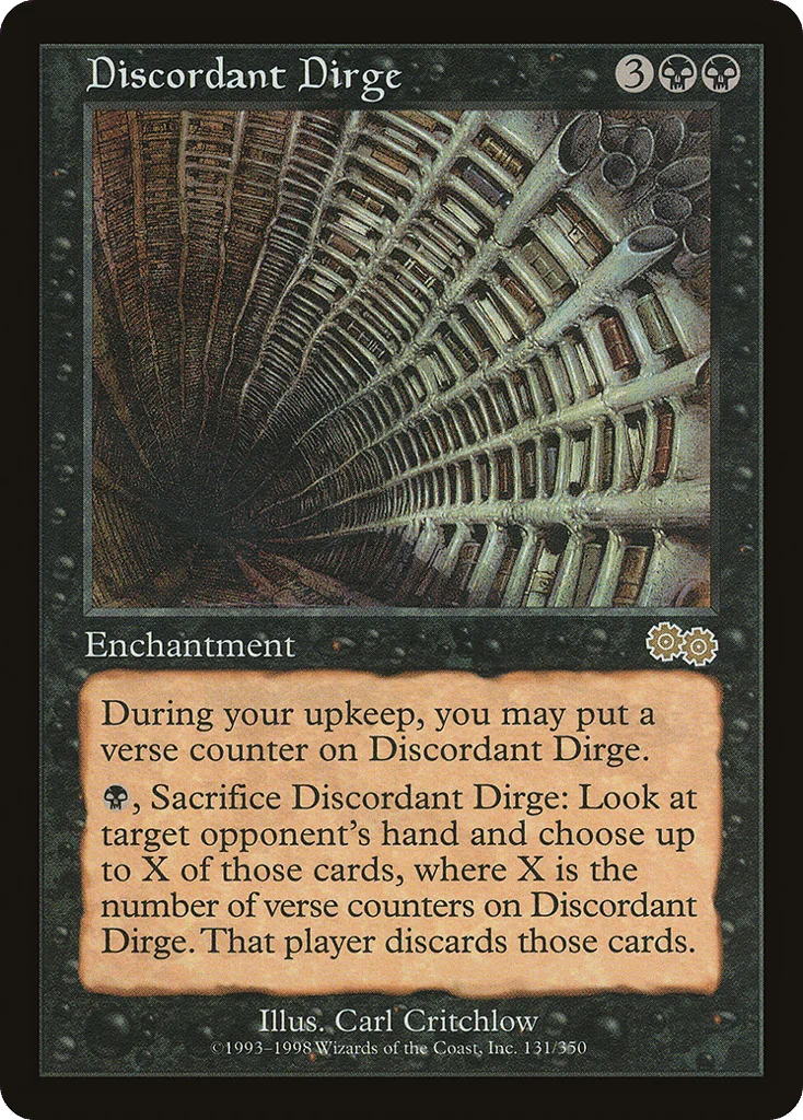Discordant Dirge · Urza's Saga
