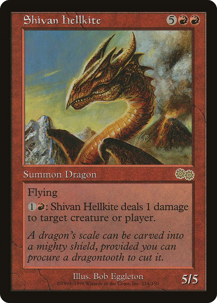 Shivan Hellkite · Urza's Saga