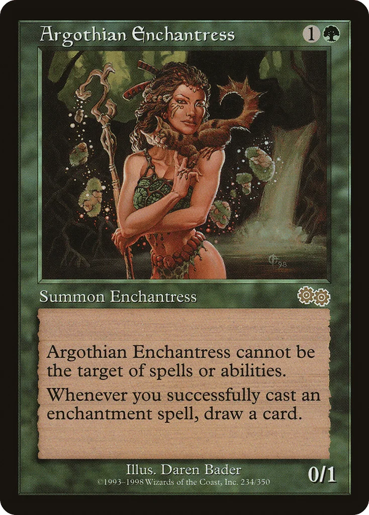 Argothian Enchantress · Urza's Saga