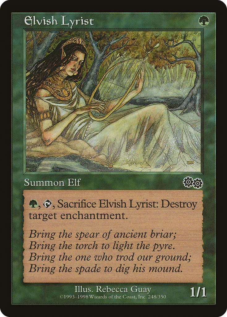 Elvish Lyrist · Urza's Saga