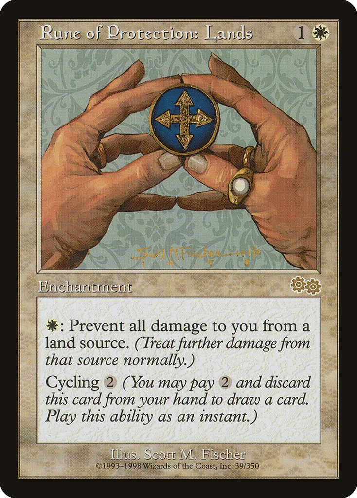Rune of Protection: Lands · Urza's Saga