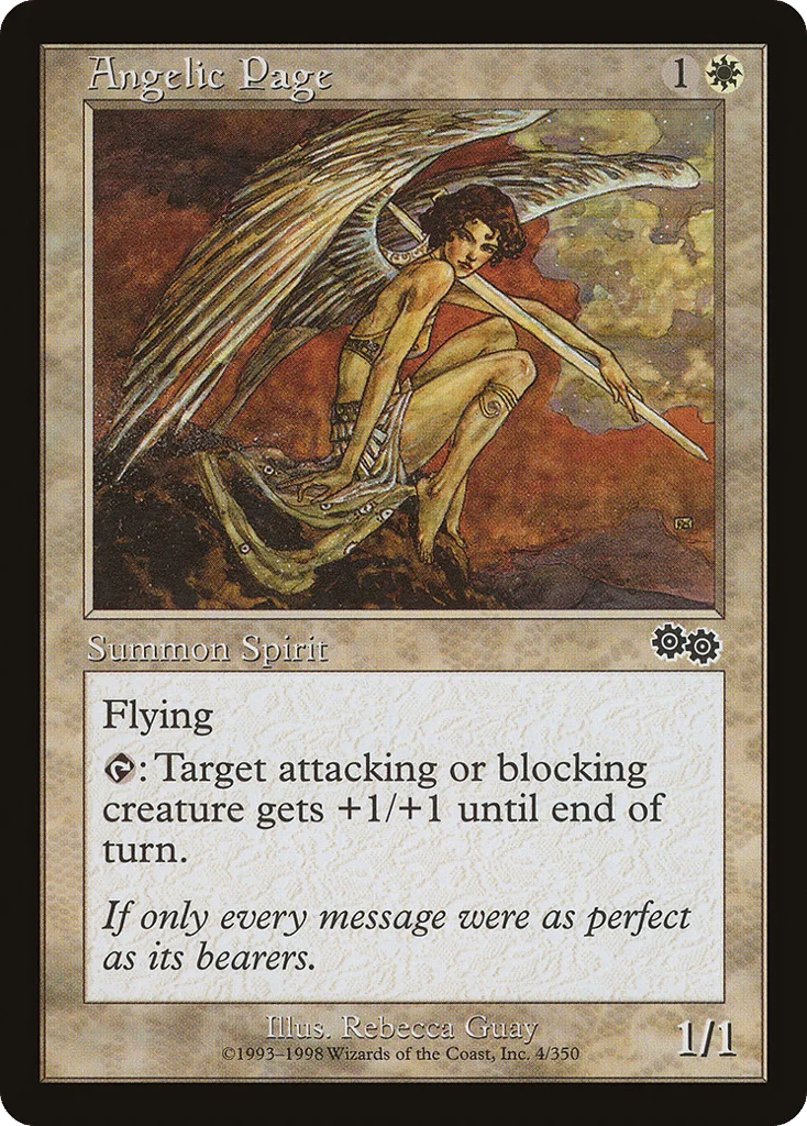 Angelic Page · Urza's Saga