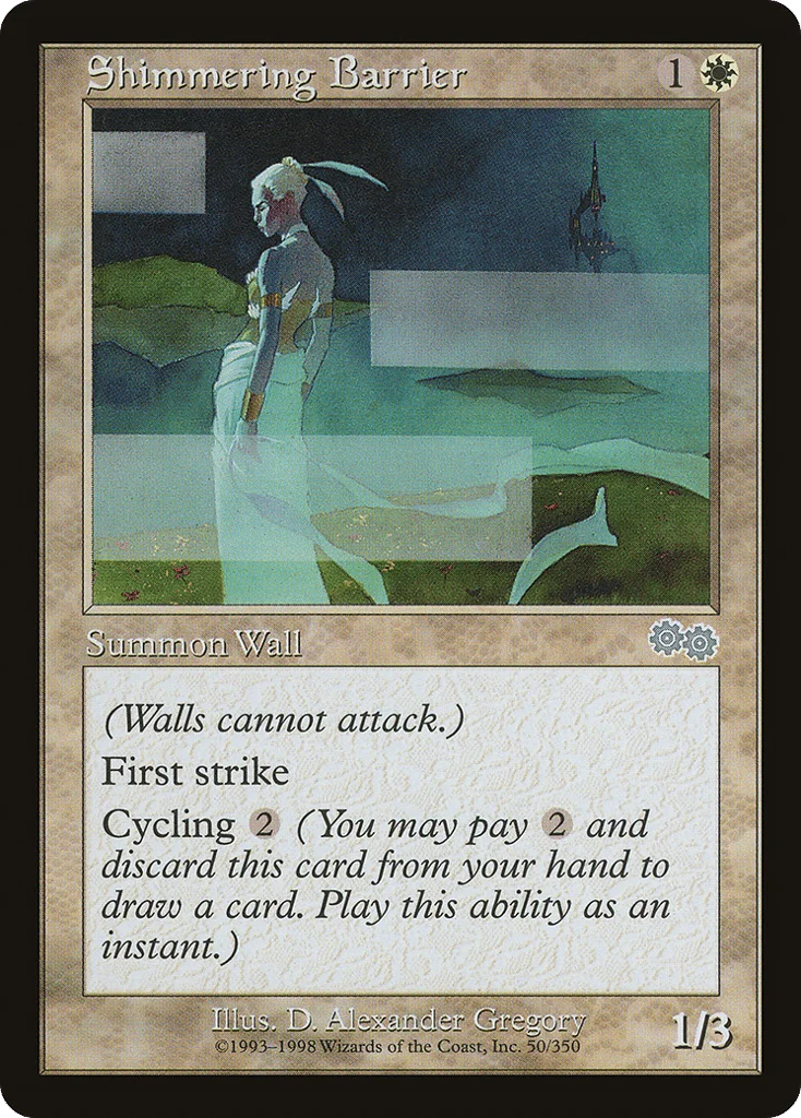 Shimmering Barrier · Urza's Saga