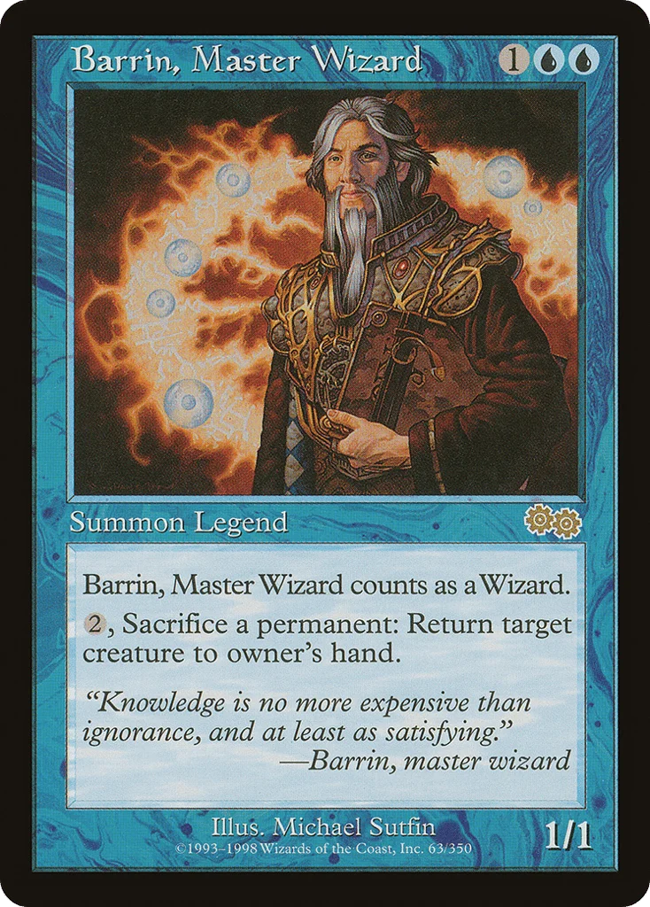 Barrin, Master Wizard · Urza's Saga