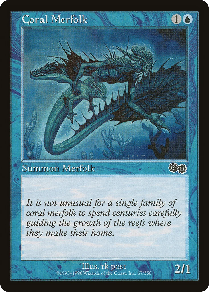 Coral Merfolk · Urza's Saga