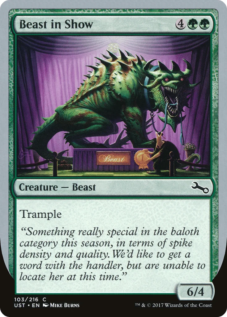 Beast in Show · Unstable