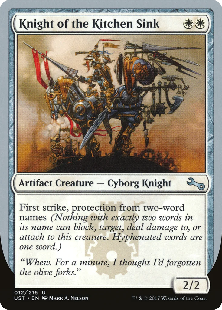 Knight of the Kitchen Sink · Unstable