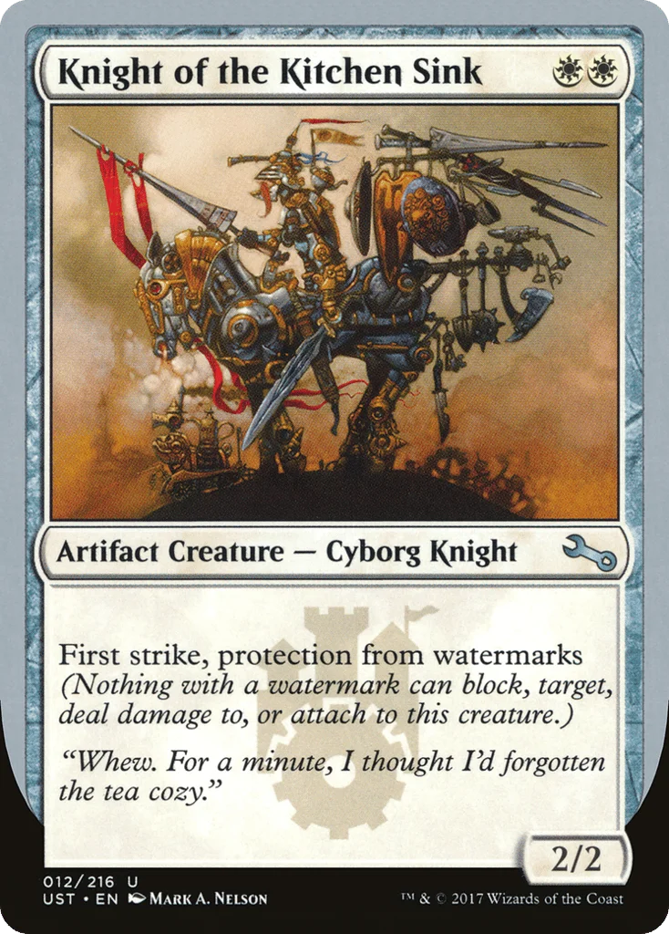 Knight of the Kitchen Sink · Unstable