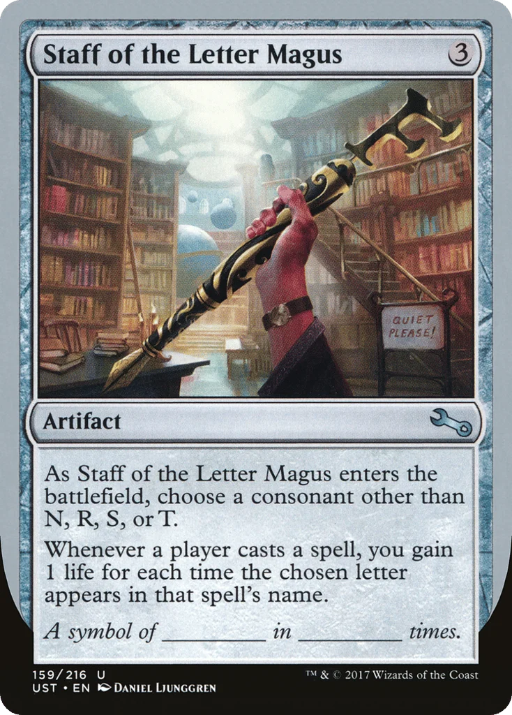 Staff of the Letter Magus · Unstable