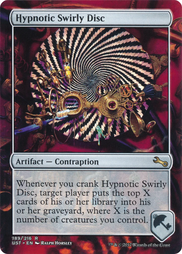 Hypnotic Swirly Disc · Unstable