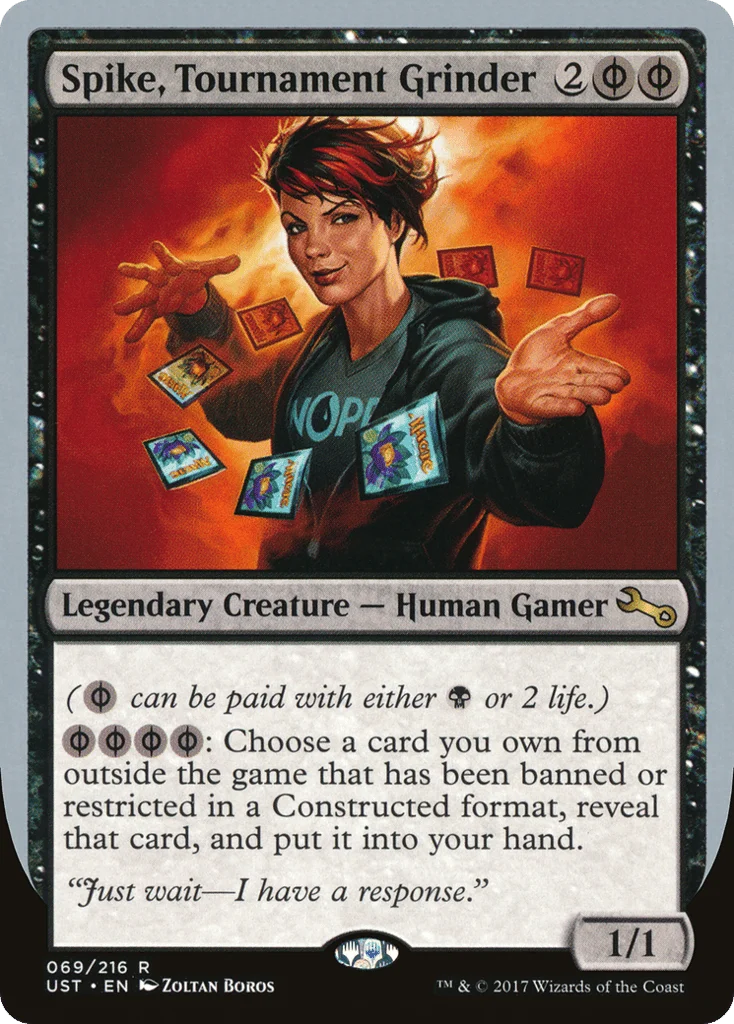 Spike, Tournament Grinder · Unstable