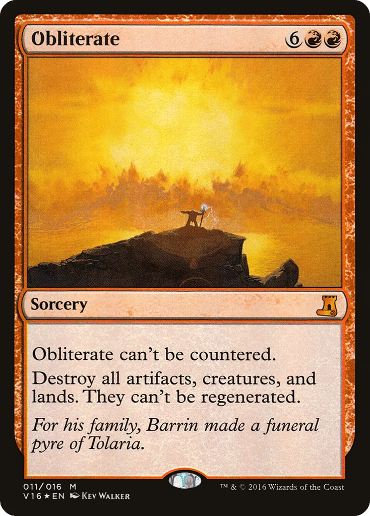 Obliterate · From the Vault: Lore