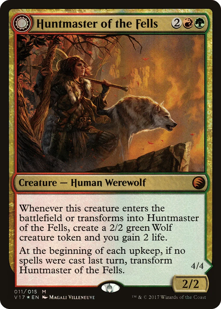 Huntmaster of the Fells // Ravager of the Fells · From the Vault: Transform