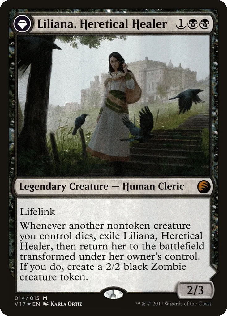 Liliana, Heretical Healer // Liliana, Defiant Necromancer · From the Vault: Transform