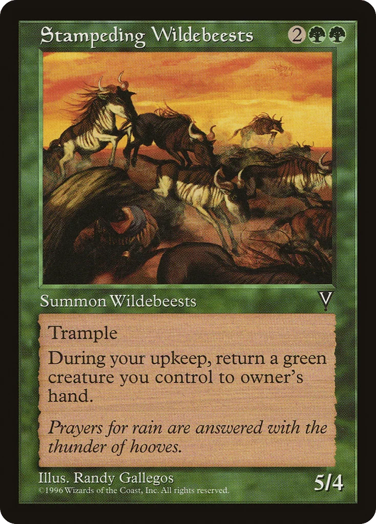 Stampeding Wildebeests · Visions