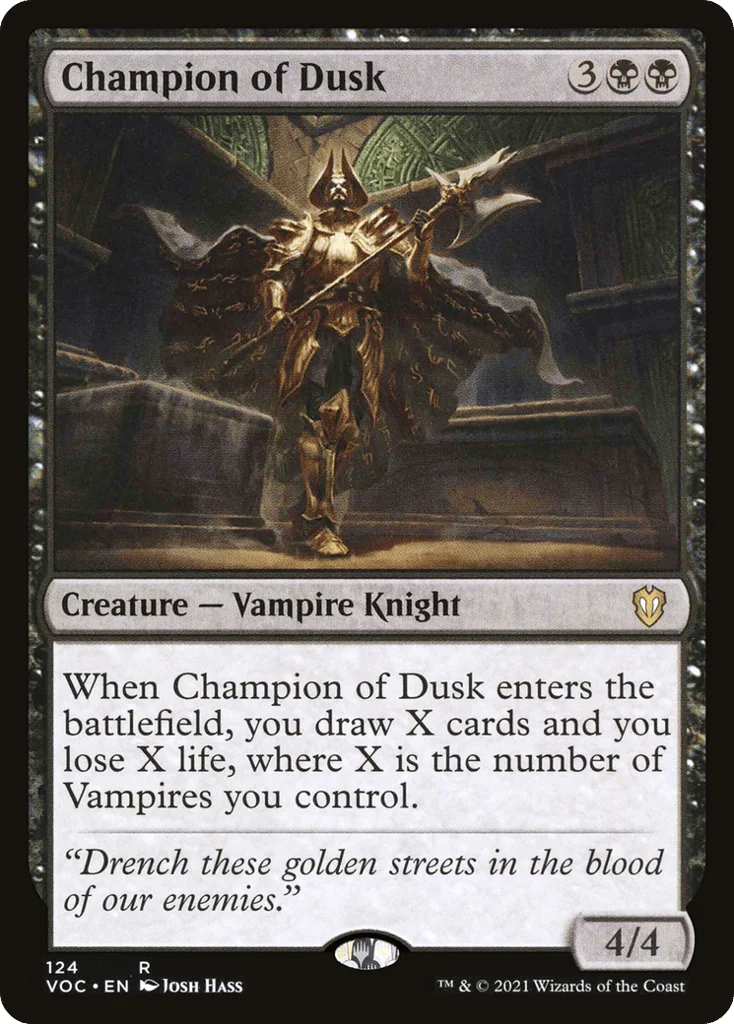 Champion of Dusk · Crimson Vow Commander