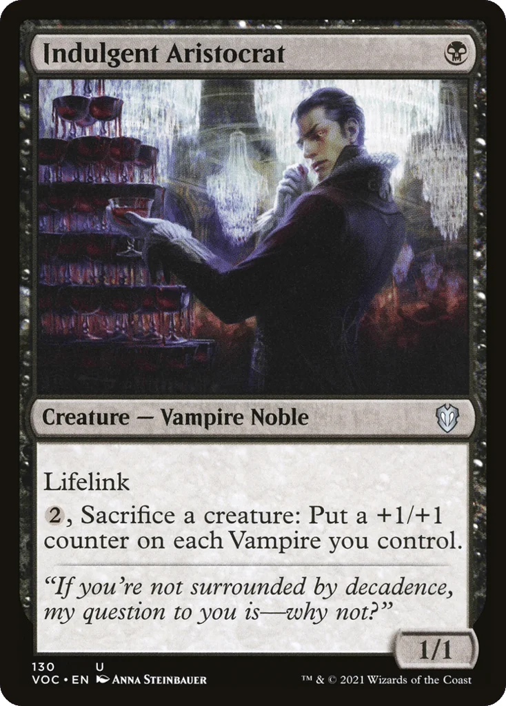 Indulgent Aristocrat · Crimson Vow Commander