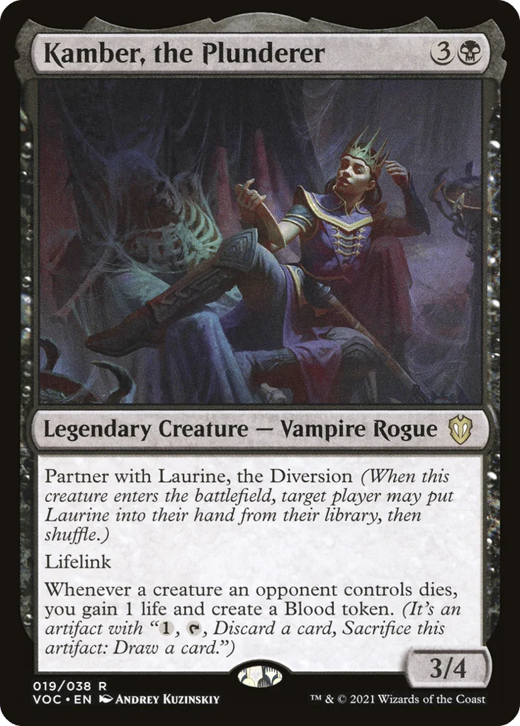 Kamber, the Plunderer · Crimson Vow Commander