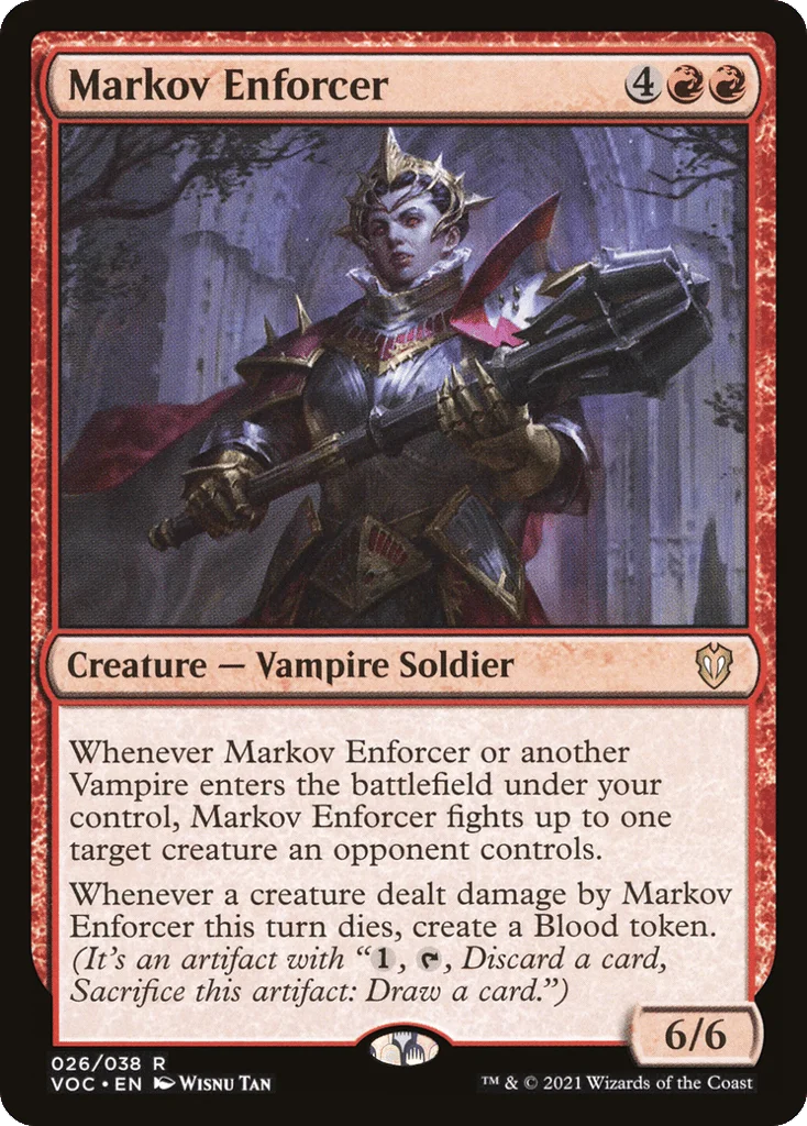 Markov Enforcer · Crimson Vow Commander