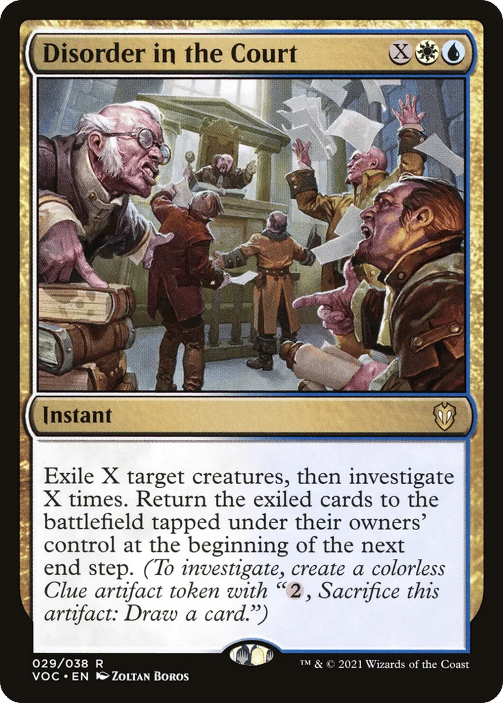 Disorder in the Court · Crimson Vow Commander