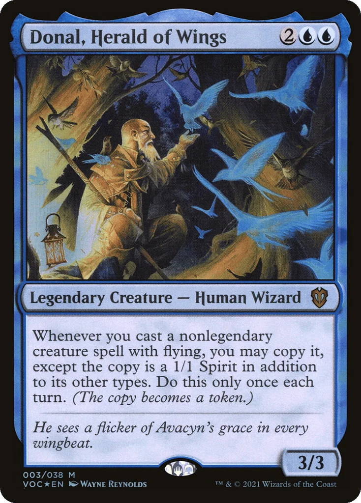 Donal, Herald of Wings · Crimson Vow Commander