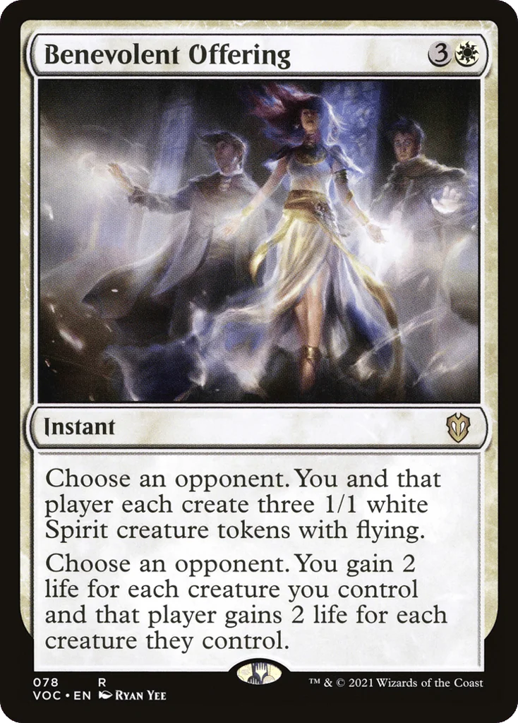 Benevolent Offering · Crimson Vow Commander