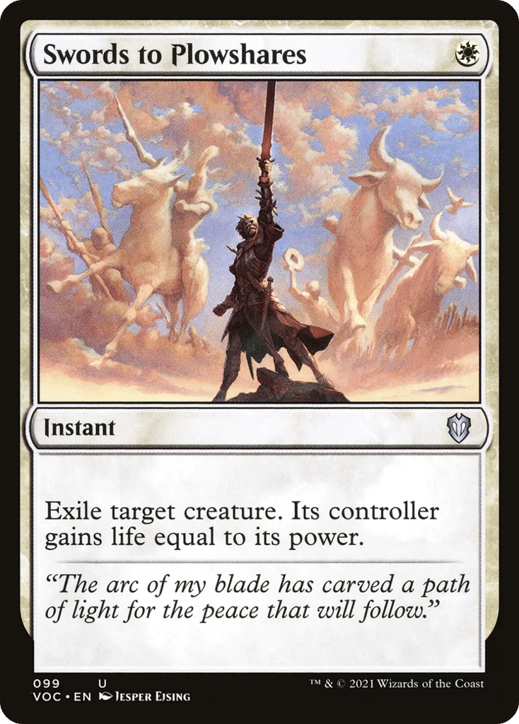 Swords to Plowshares · Crimson Vow Commander