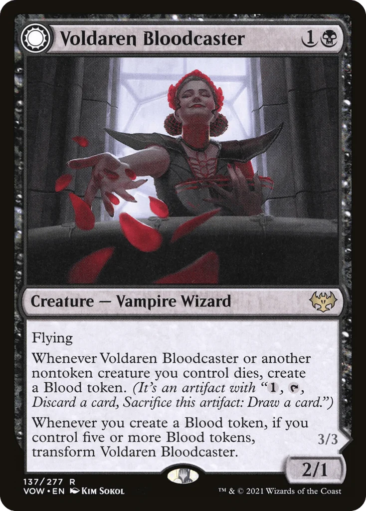 Voldaren Bloodcaster // Bloodbat Summoner · Innistrad: Crimson Vow